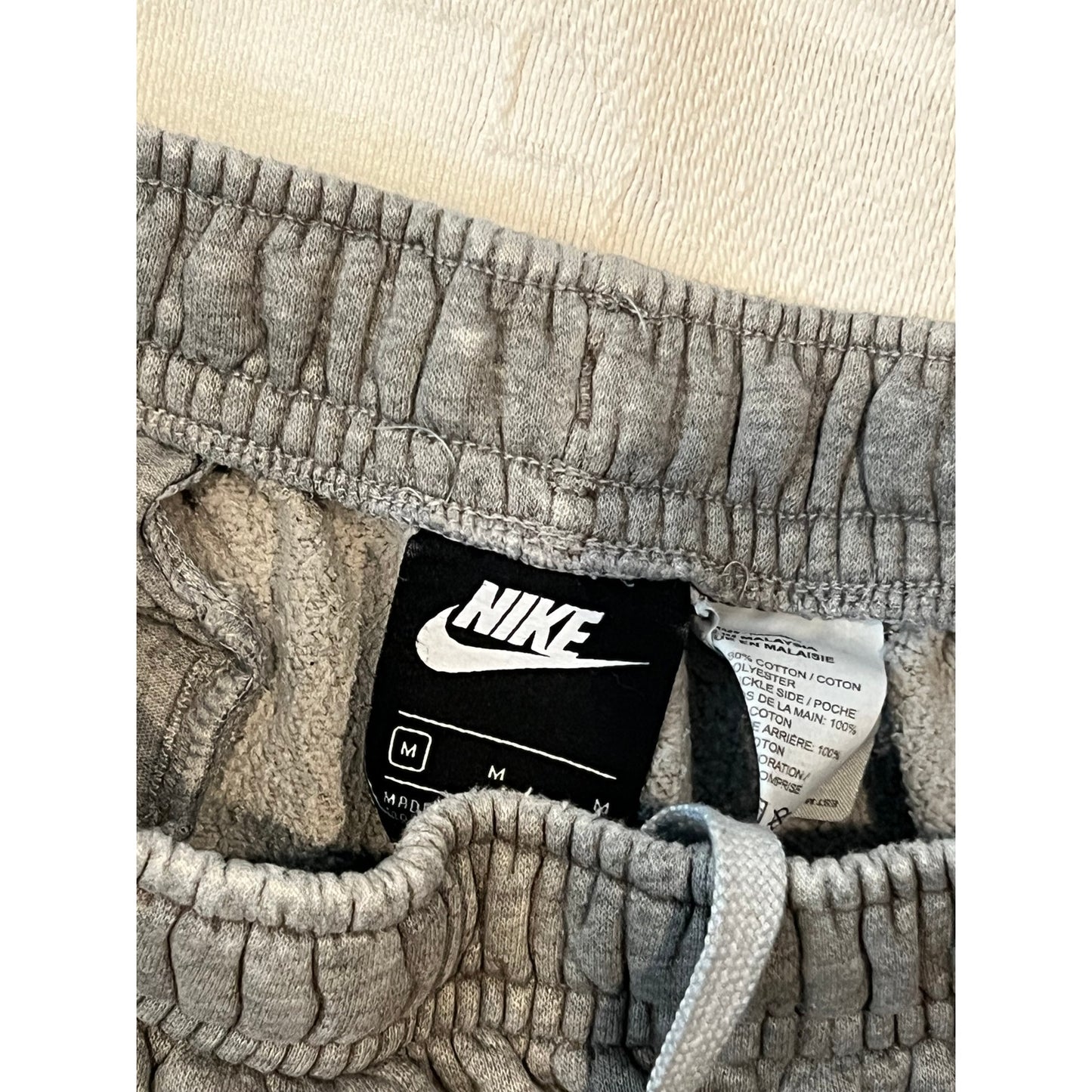 Nike Big Swoosh Gray SweatShorts Mens M
