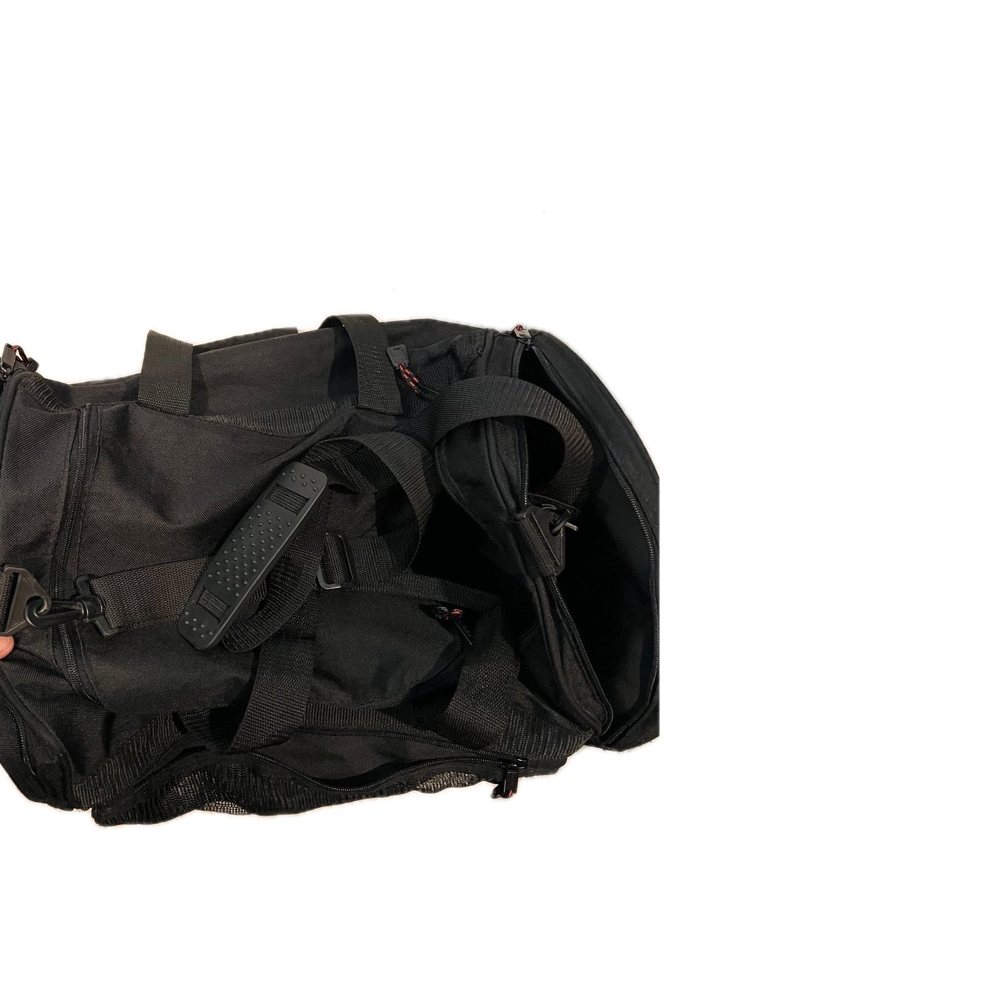 No Label black Gym Duffel Bag 18"x10"x15"