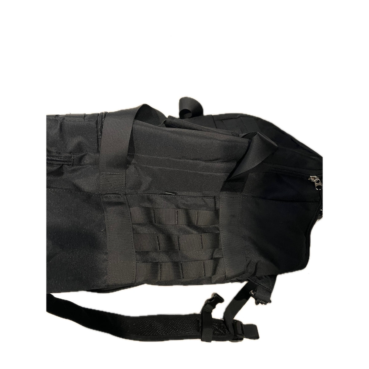 XL Tactical Canvas Black Backpack Duffel 22"x12"x10"