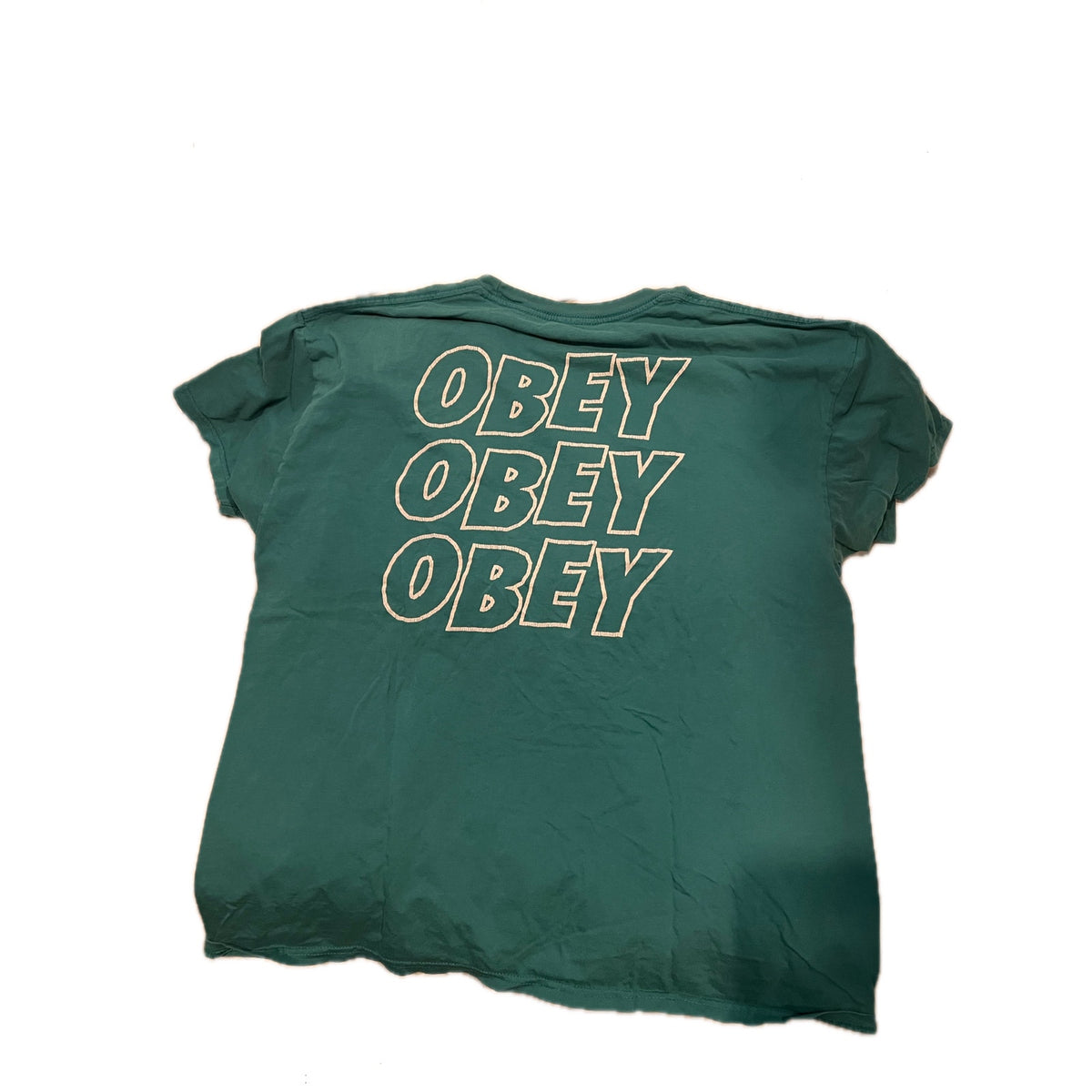 Obey Quality Dissent Green T-Shirt Mens Large
