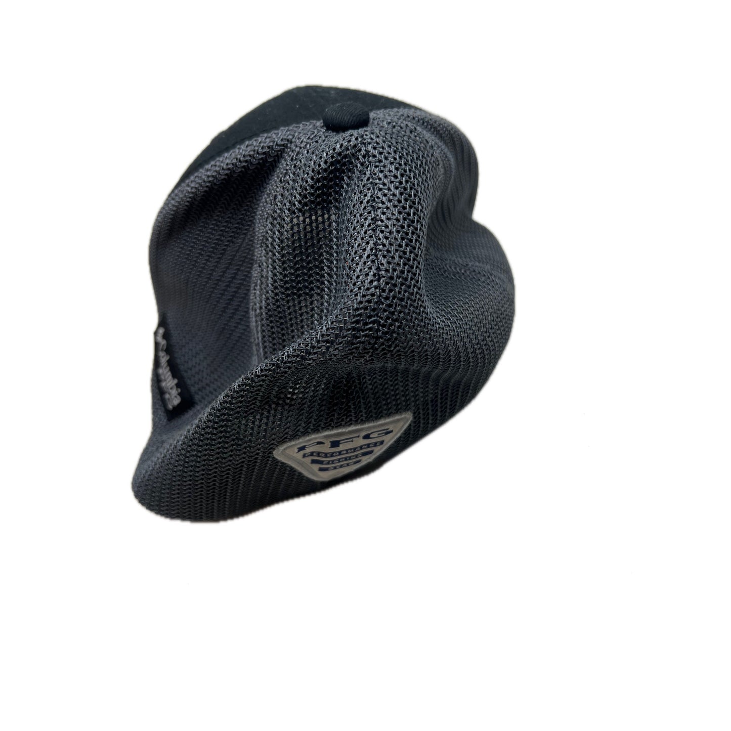 Columbia PFG USA Flag w Fish Black Baseball Cap Small/Medium