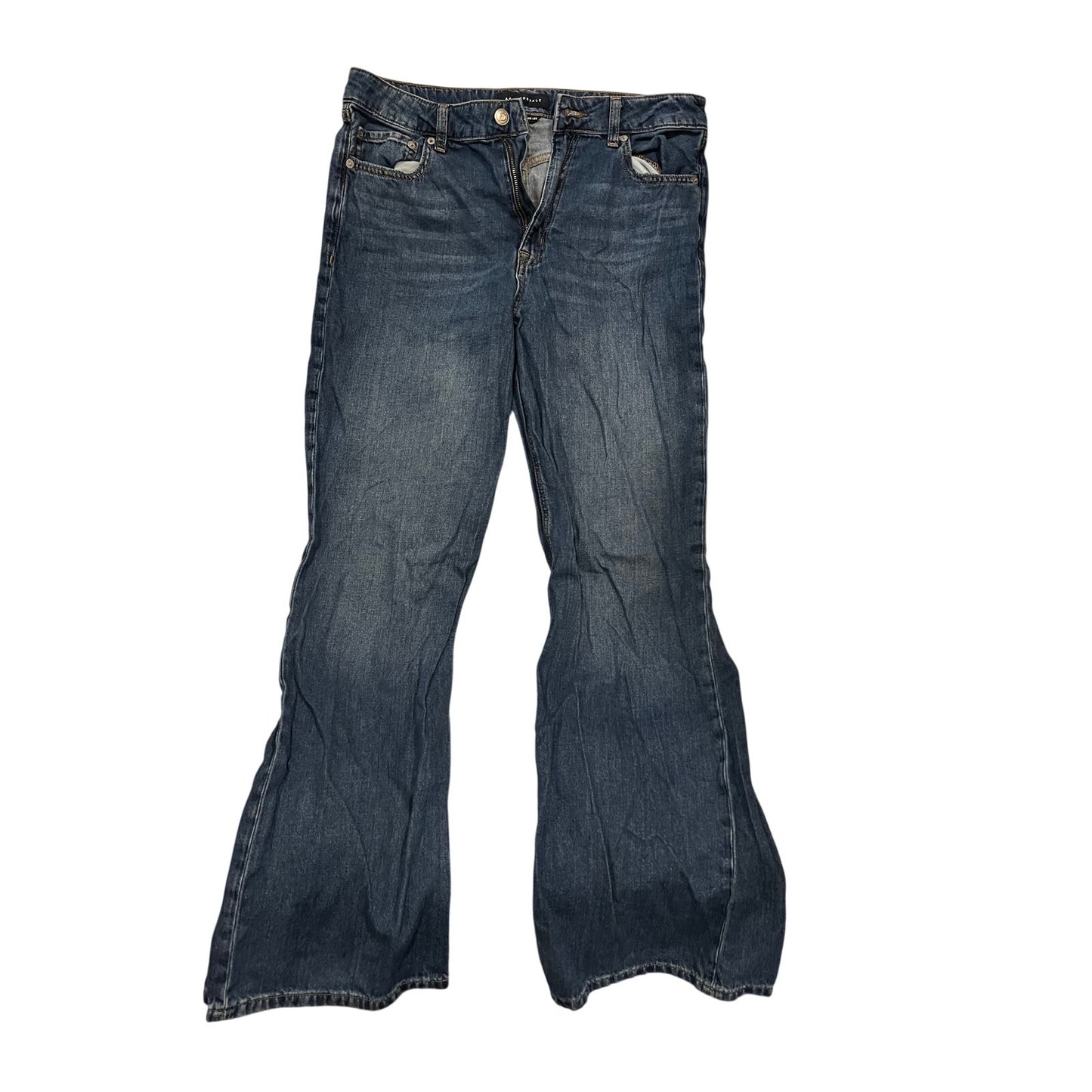 Aeropostale Jeans de Mujer Azules de Pierna Ancha y Tiro Alto Talla 12
