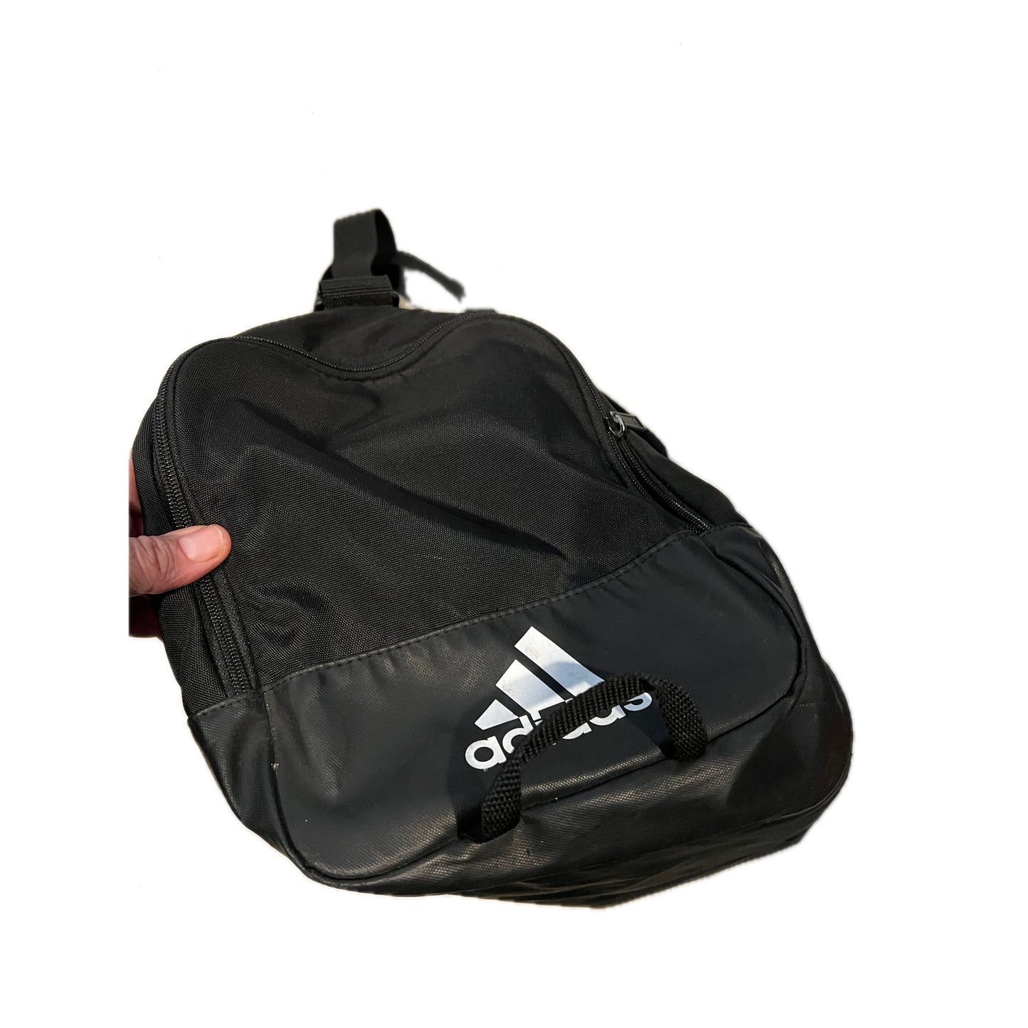 Adidas Defender Small White Black Gym Bag 18"x12"x10"