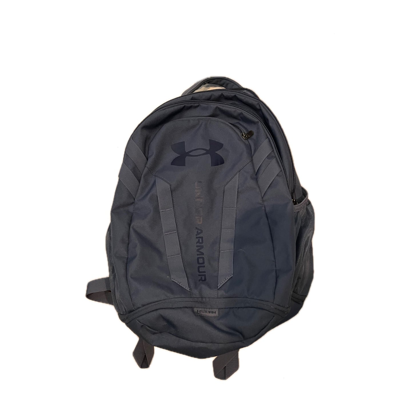 Under Armour Gray Blue Hustle 5.0 Backpack