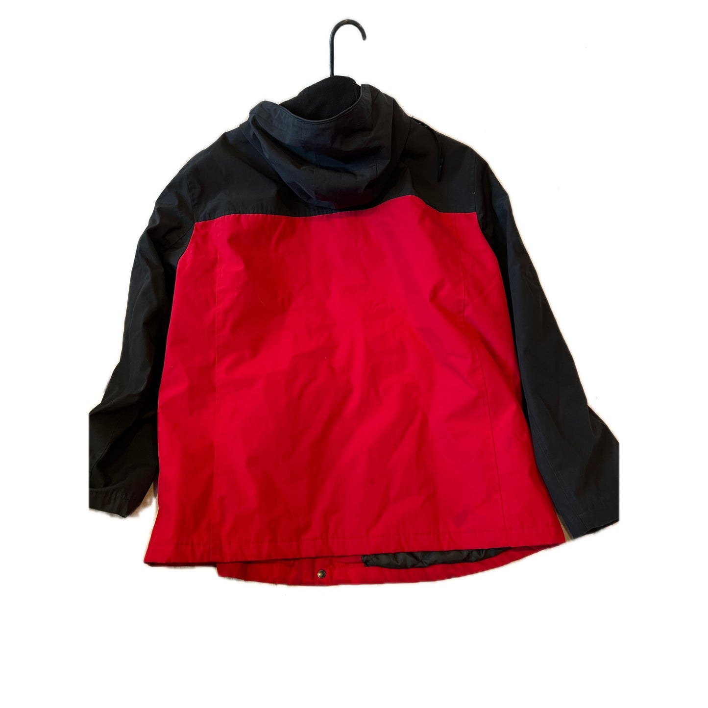 Calvin Klein Lined Parka Jacket Red Black Mens XL
