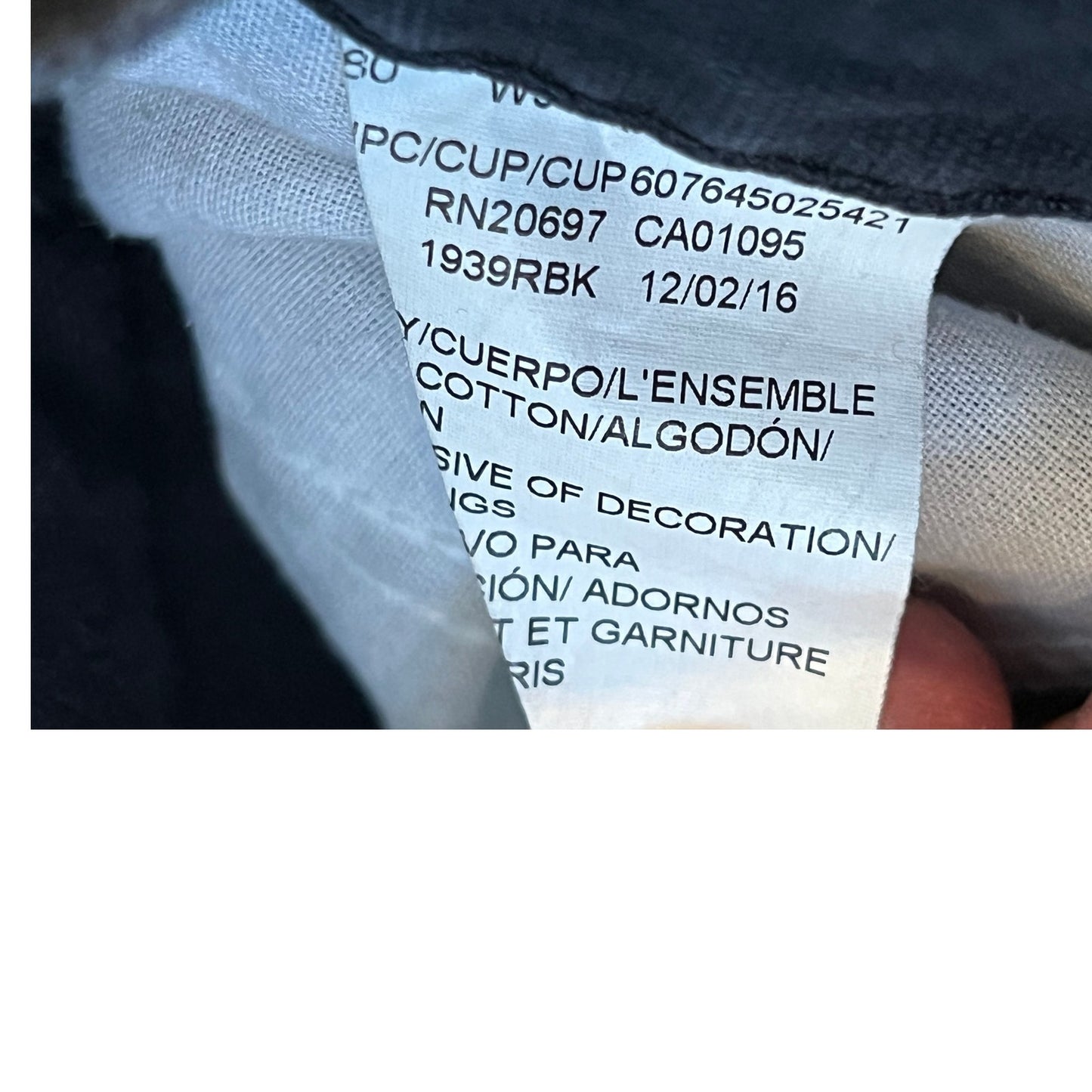 Dickies Black Straight Leg Jeans Mens 38x30