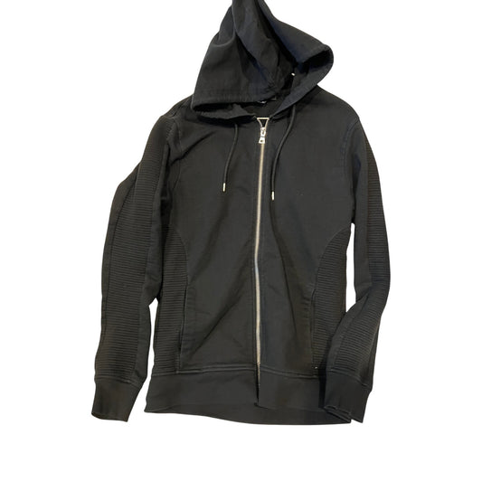 International Concepts Full Zip Up Black Hoodie Mens S