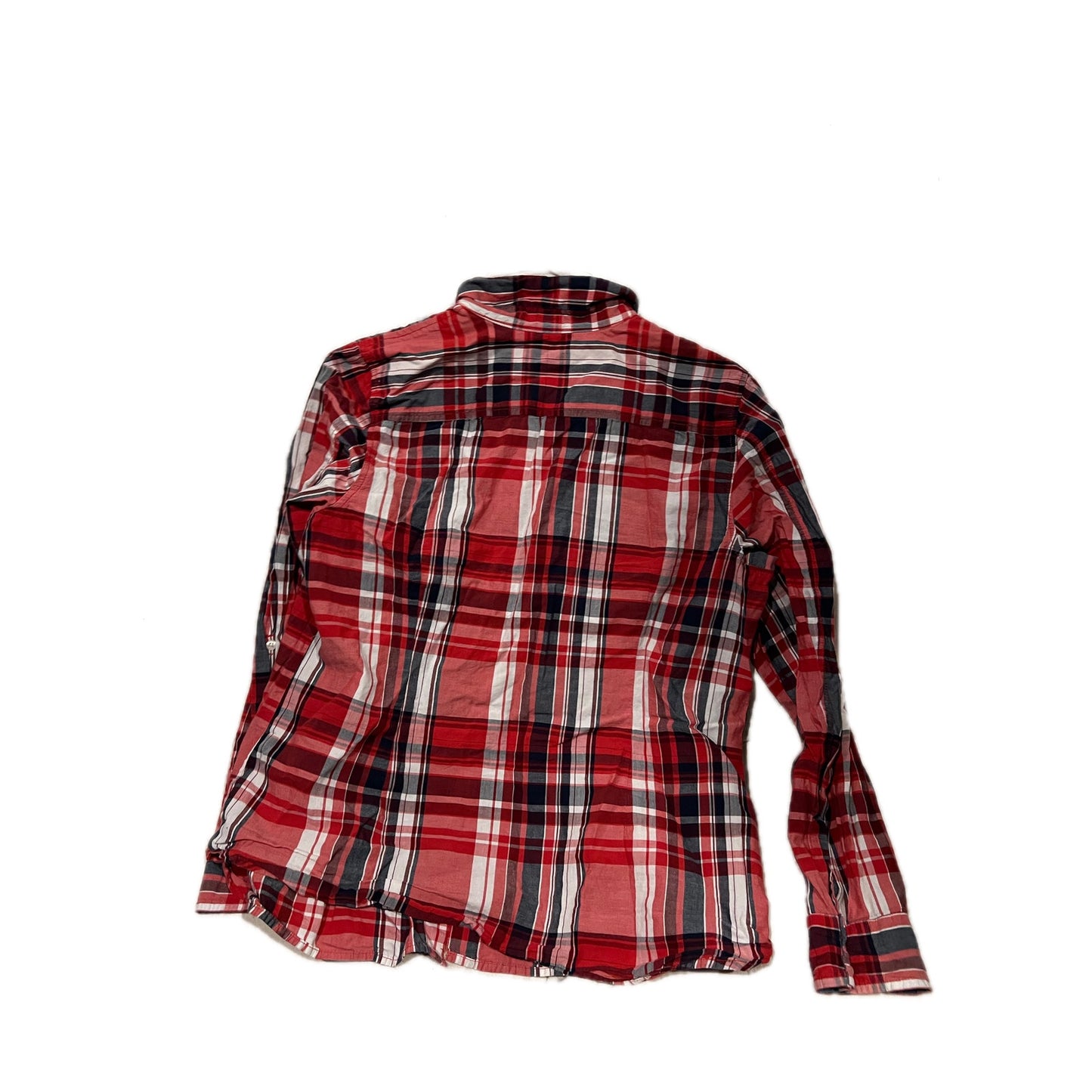Tommy Hilfiger Red Black Checkered Button Up Shirt XL