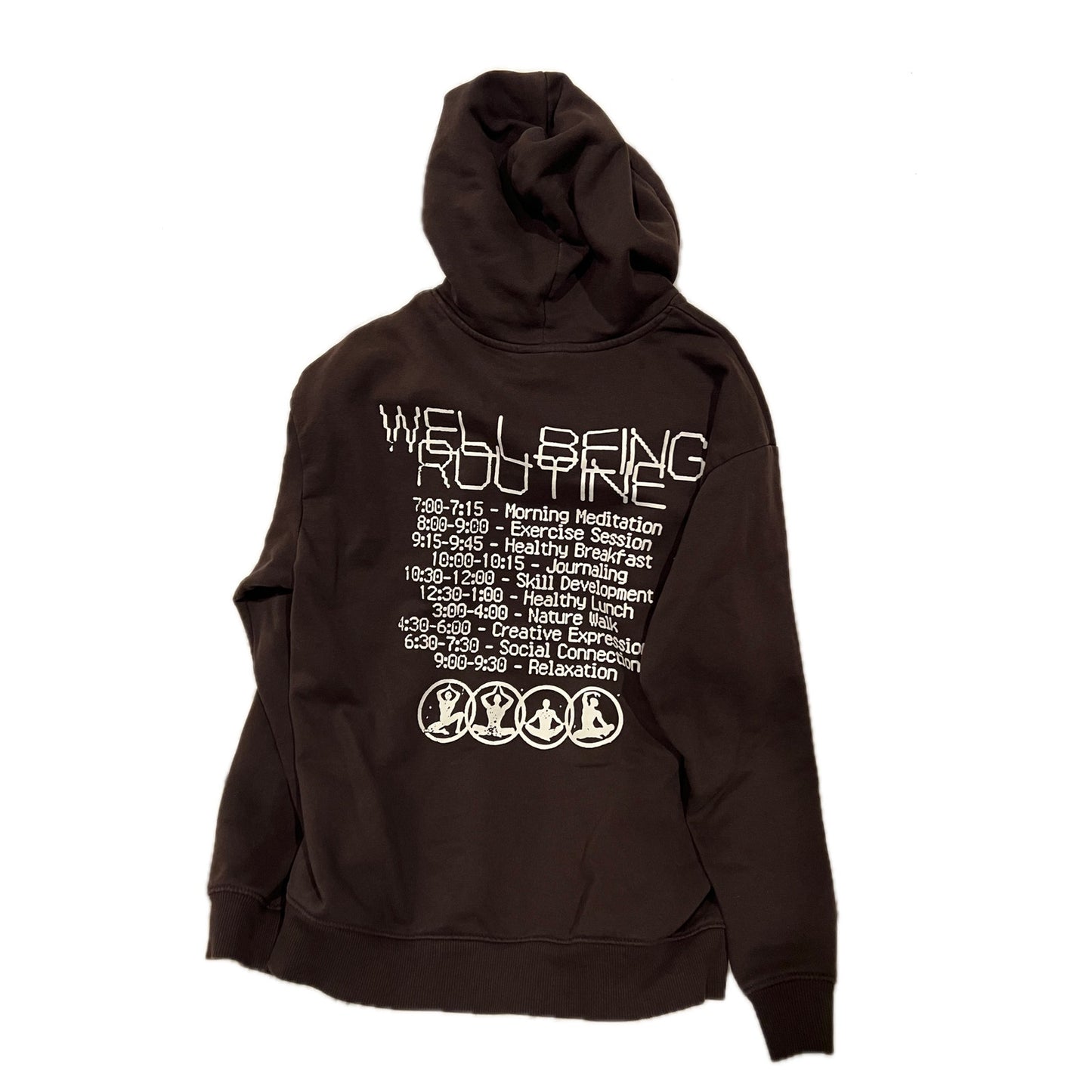 Sudadera con capucha negra de corte holgado para hombre, talla L, de H&M