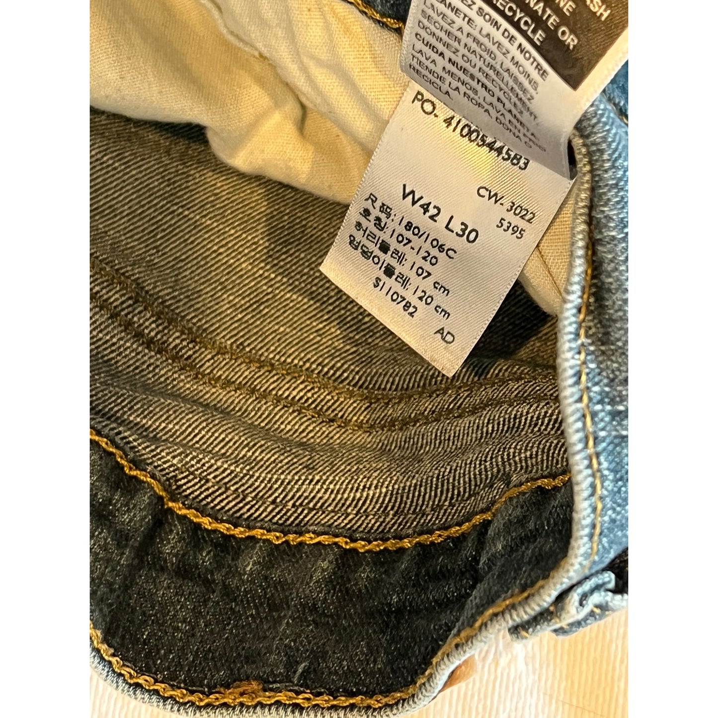 Levi's Signature Straight Fit Jeans Mens 42x30