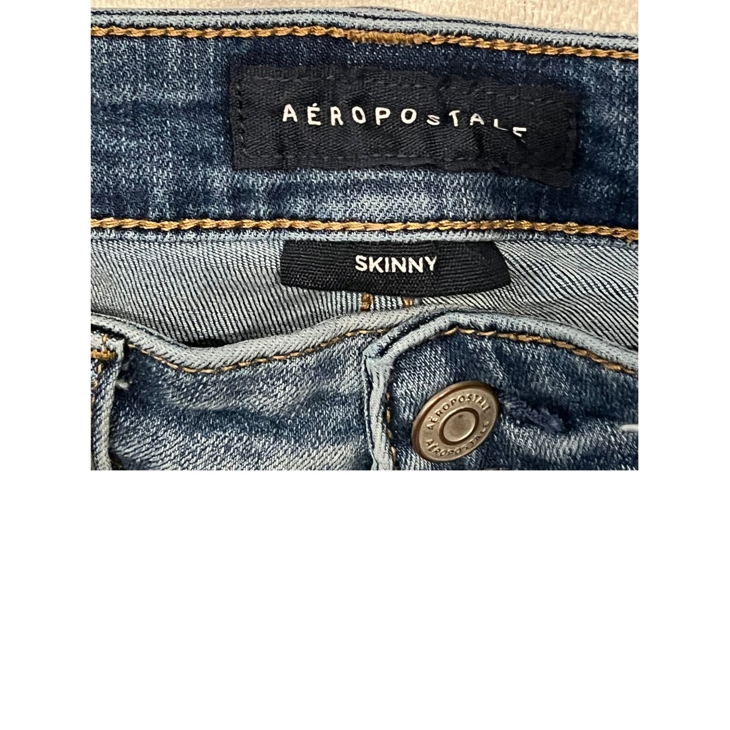 Aeropostale Skinny Blue Jeans Mens 32x30