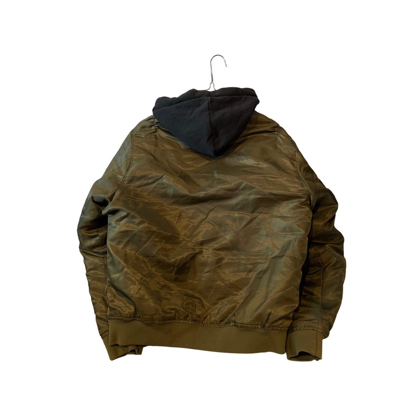 Forever 21 Hooded Bomber Jacket Mens L