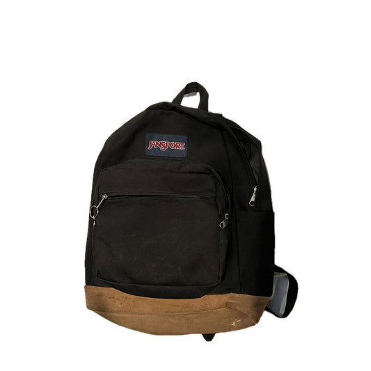 Mochila JanSport Right Pack de 3 compartimentos negra y marrón