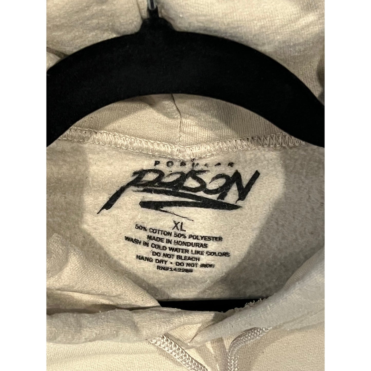 Pray For Me Worldwide Forever Poison Creme Hoodie Mens XL