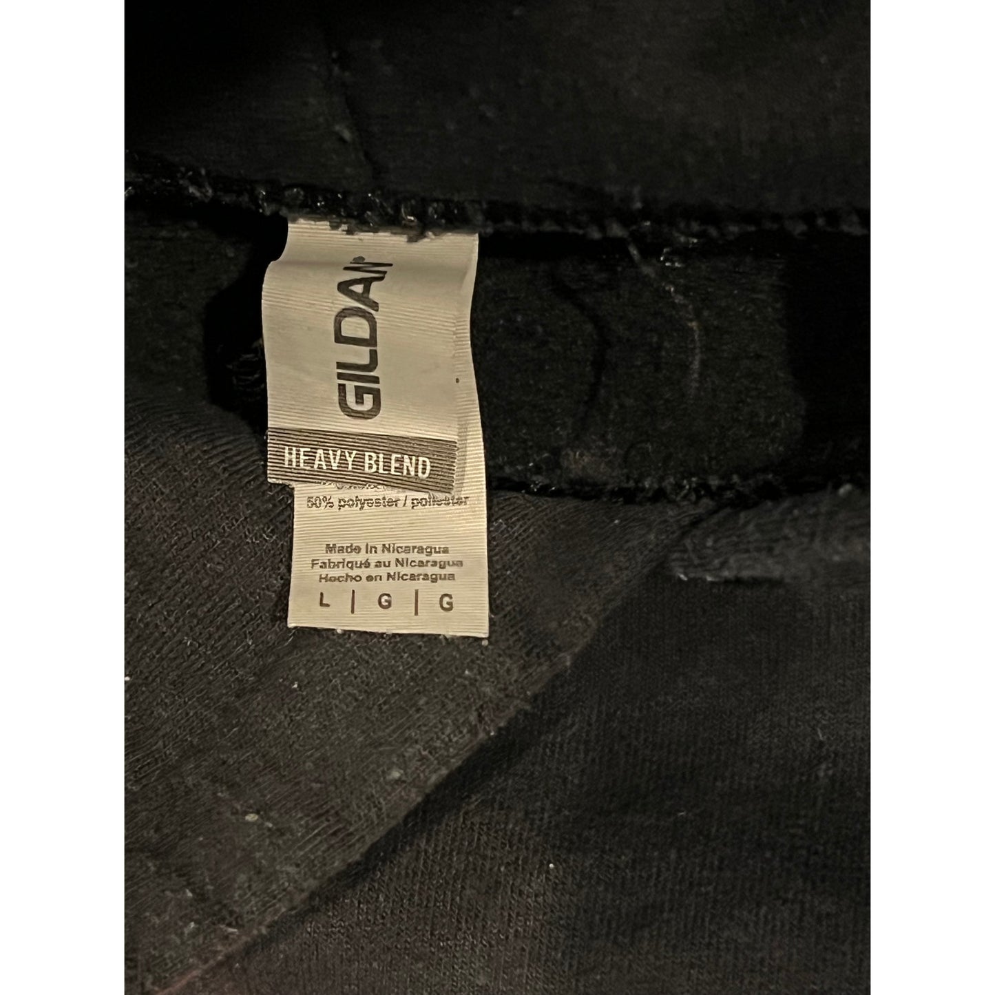 Gildan 2 Flyy Eagle Black hoodie Mens L
