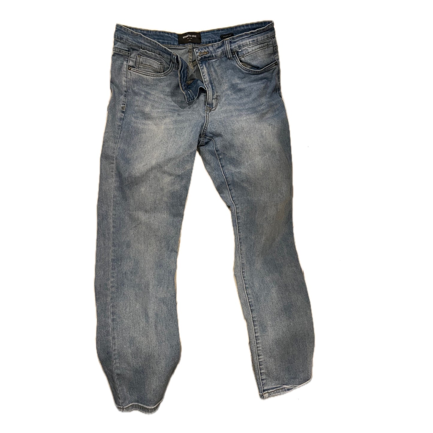 Kenneth Cole NYC Pantalones vaqueros corte deportivo para hombre 38x32