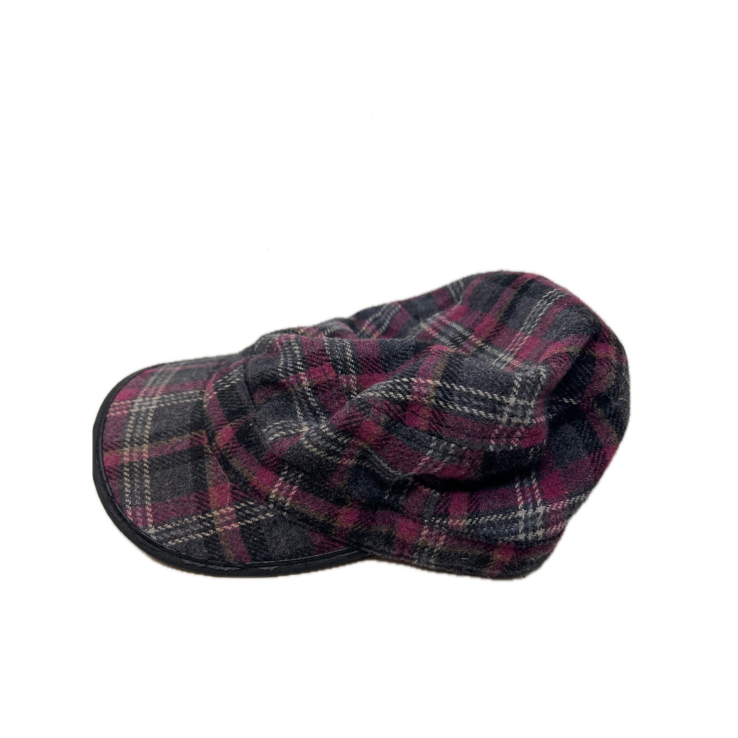 Pugs Flannel Checked Old Timey Baseball Cap Adjustable