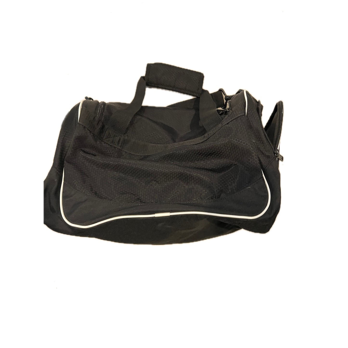 Adidas Defender Small 16"x10"x8" Black White Duffel Gym Bag