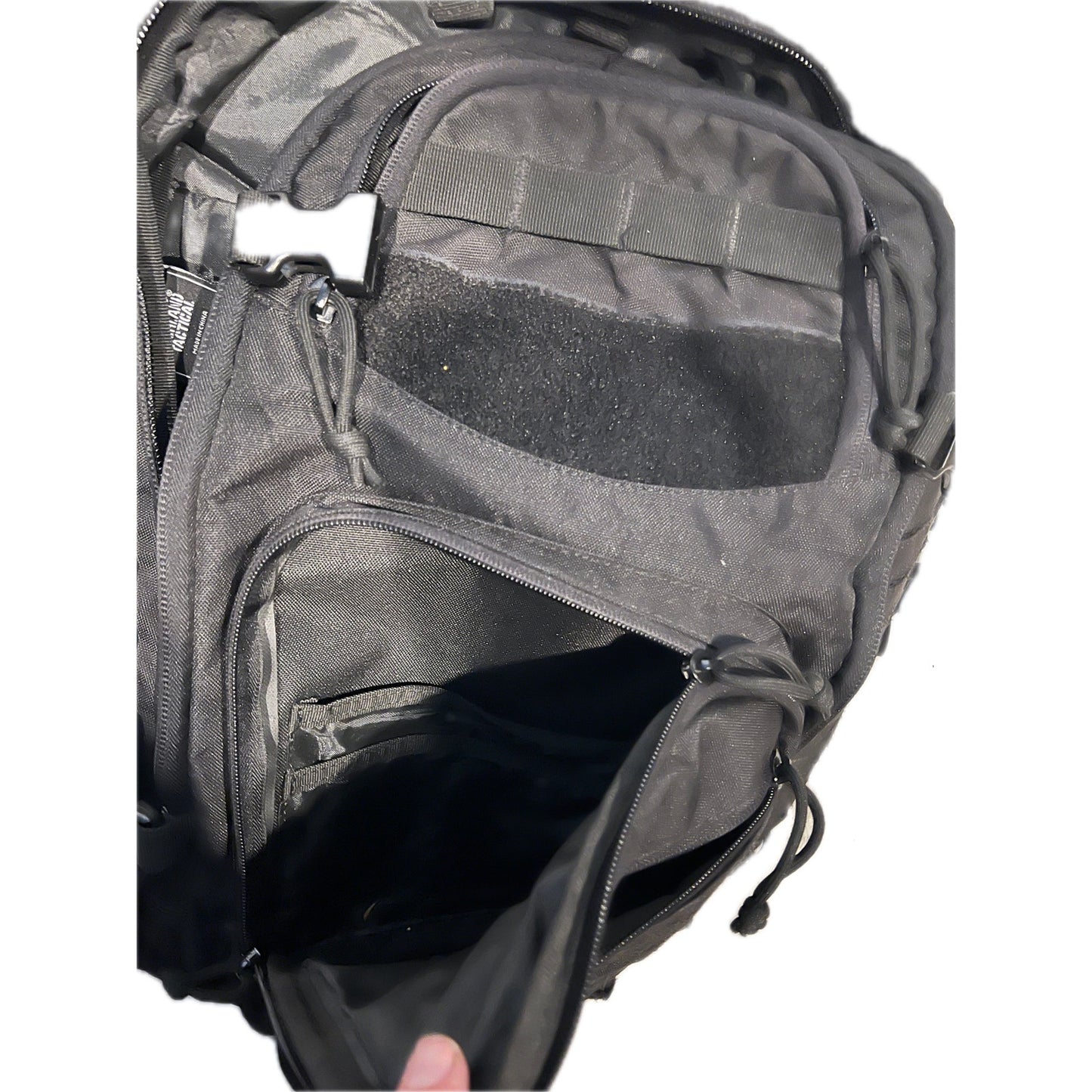 Highland Tactical Roger Canvas Backpack XL Black