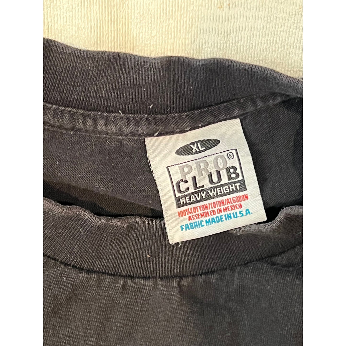 Pro Club Super Heavy Weight Black T-Shirt Mens XL