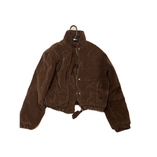 Fashion Nova Brown Corduroy Cropped Jacket Mens Large