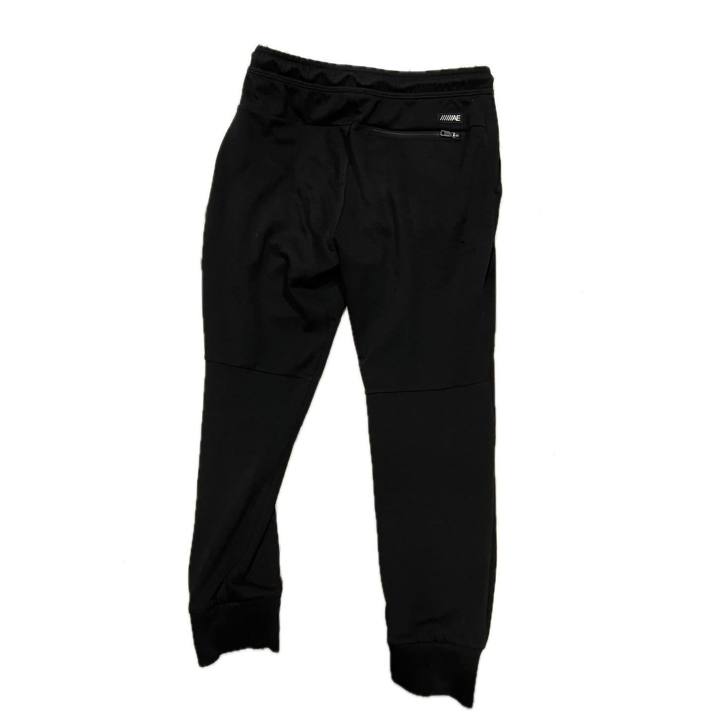 Pantalón de chándal negro American Eagle con puños para hombre, talla M