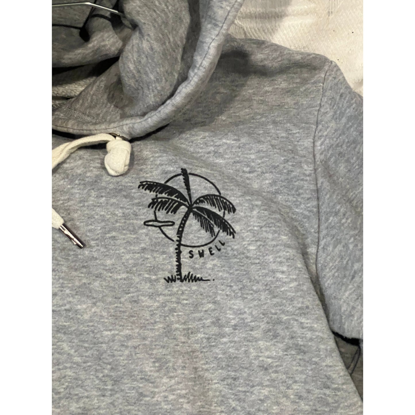 Swell Basics Gray Pullover Hoodie Mens Med
