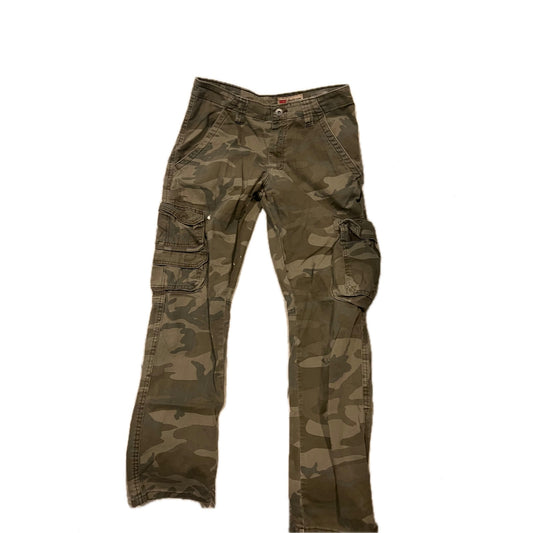Wrangler Green Camo Cargo Tactical Pants Mens 29x30