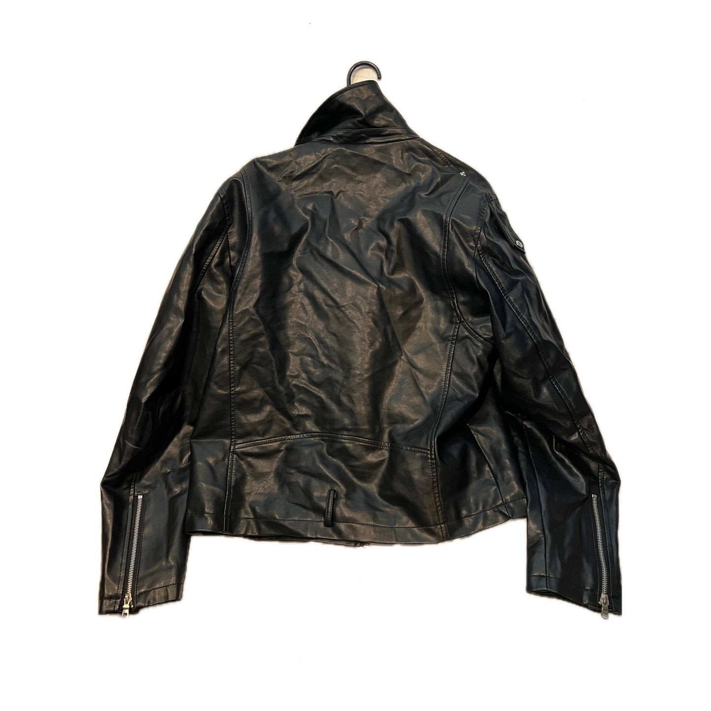 Forever 21 for Men Blouson Moto en Cuir Noir Homme Taille L