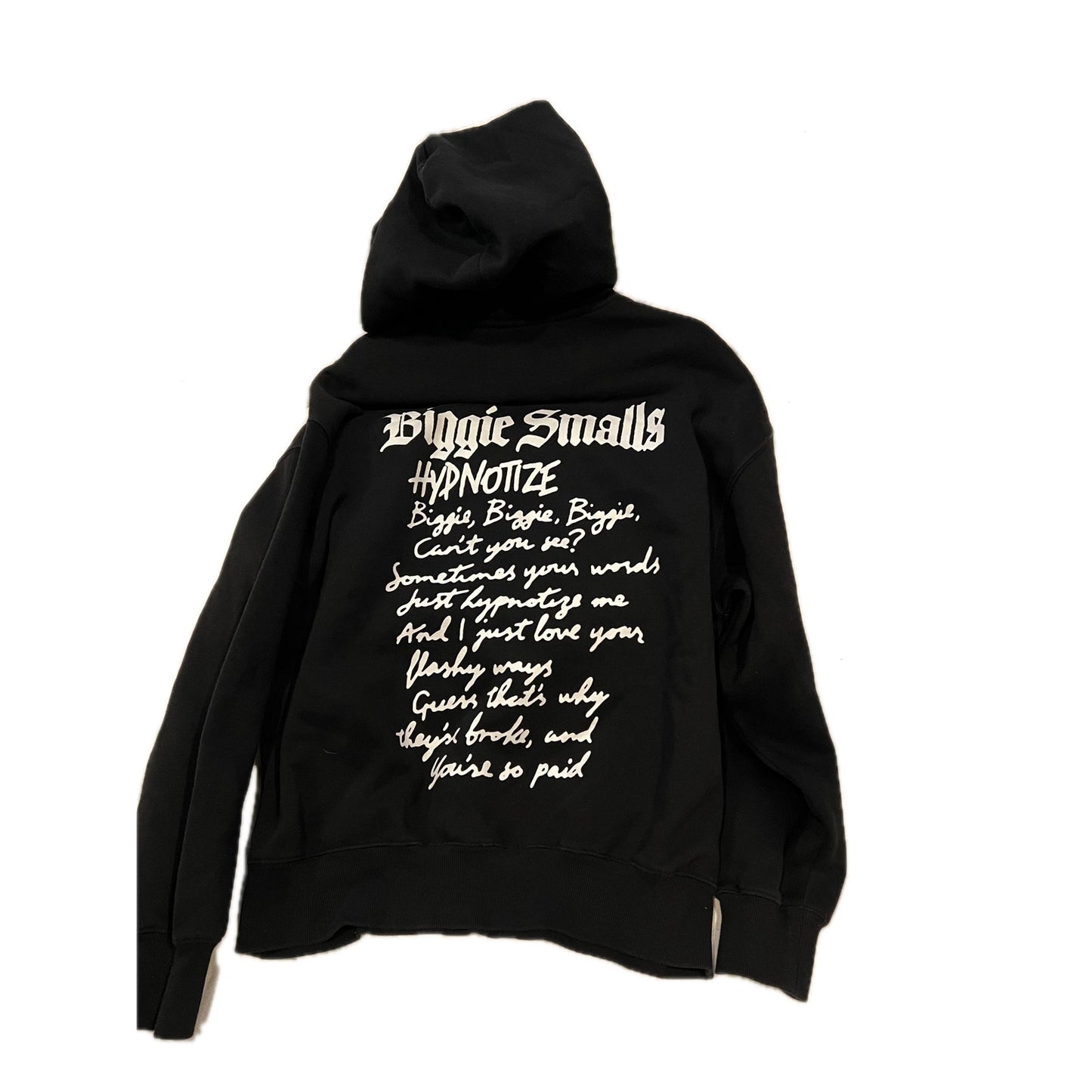 H&M x BIggie Smalls Oversized Fit Black Hoodie Mens Large