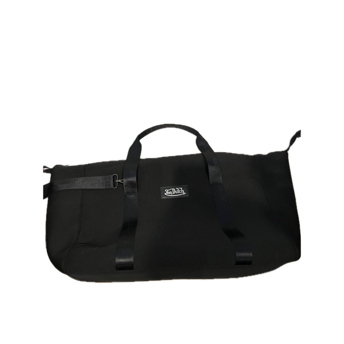 Von Dutch Soft Shell Black Duffel Bag 24"x12"x10"