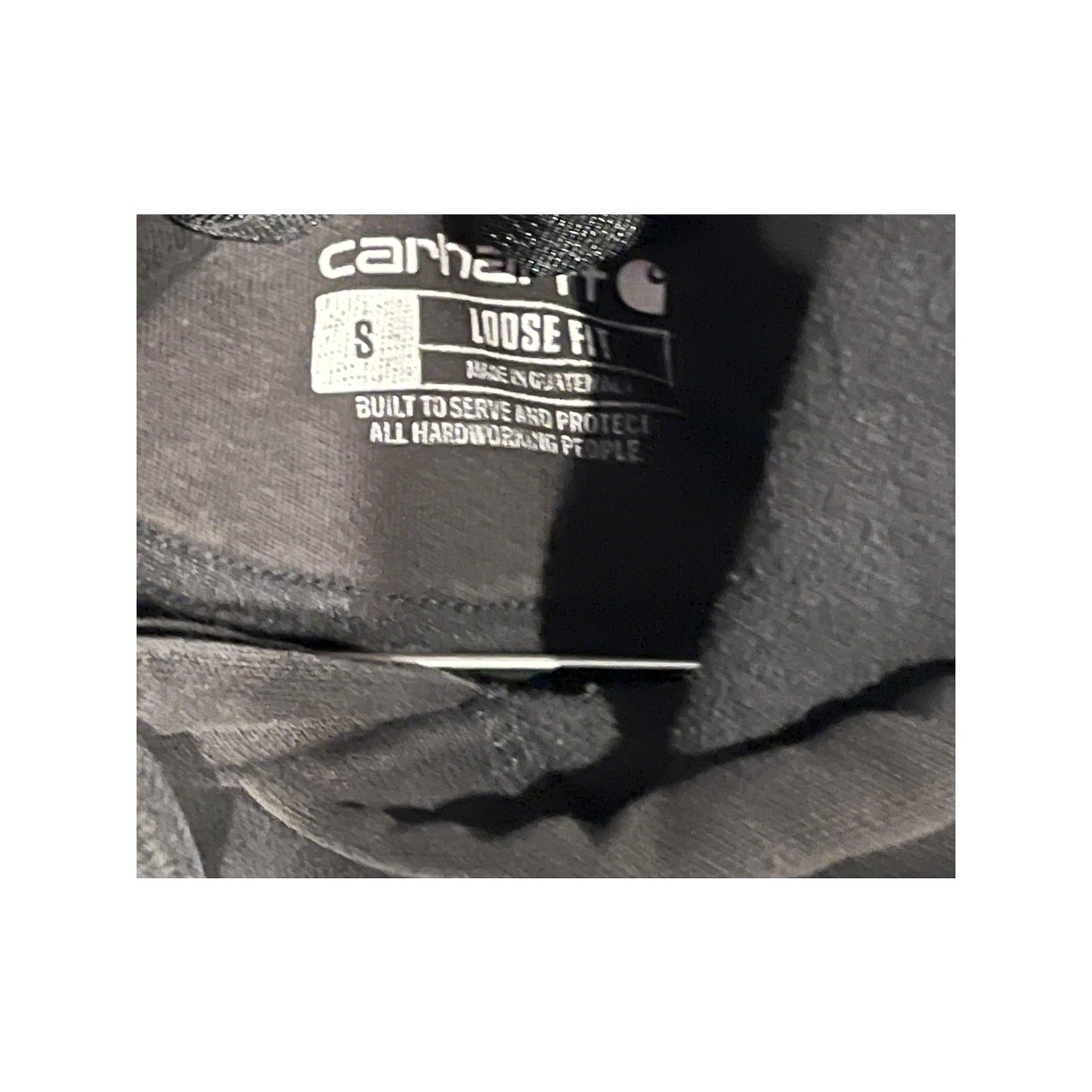 Carhartt Gray Pullover Hoodie Mens Small Loose Fit