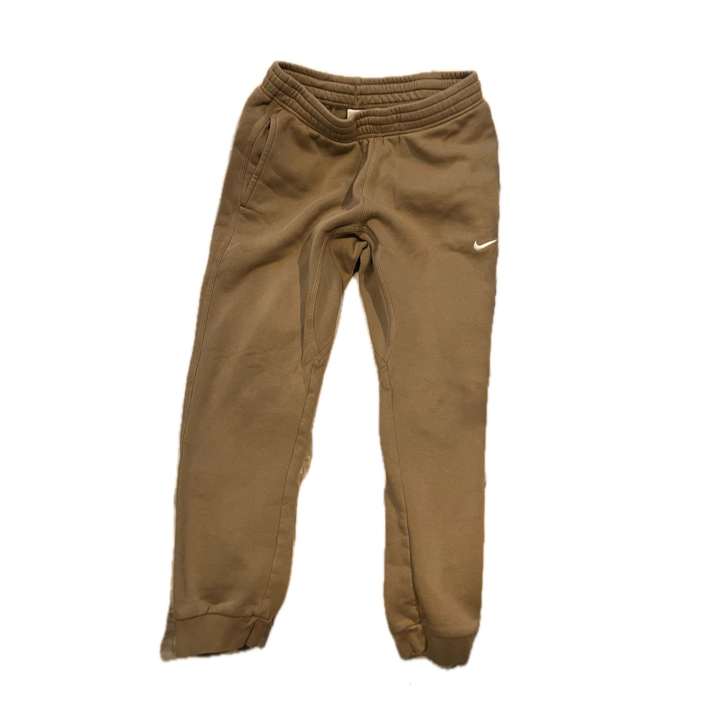 Nike Beige cuffed Ankle Sweatpants Mens Large