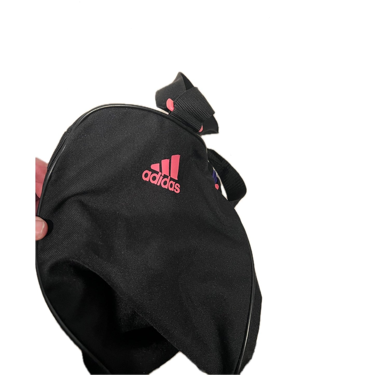 Adidas 15"x10"8" Pink Purple Black Gym Duffel Bag