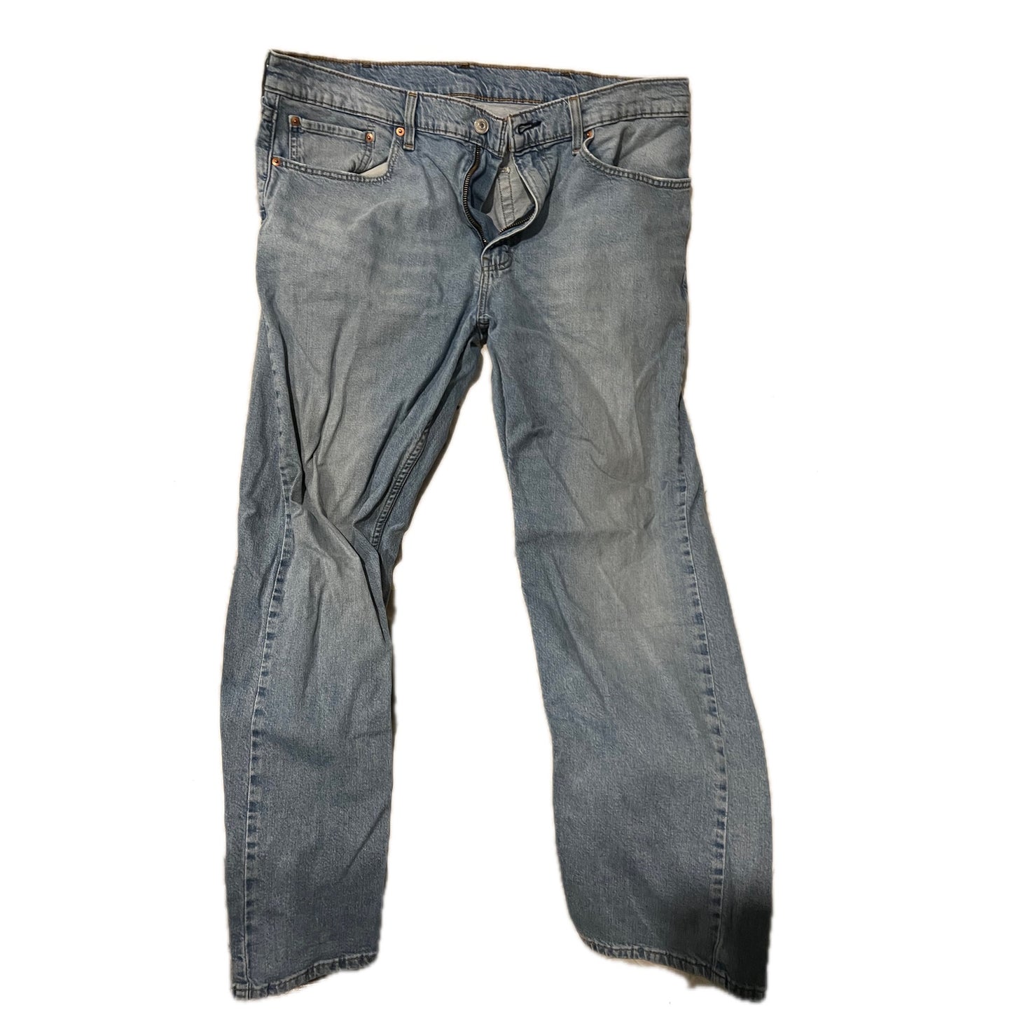 Levi's 505 Regular de hombre, jeans azules con pierna recta 38x32