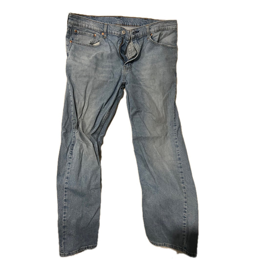 Levi's 505 Regular Straight Leg Blue Jeans Mens 38x32