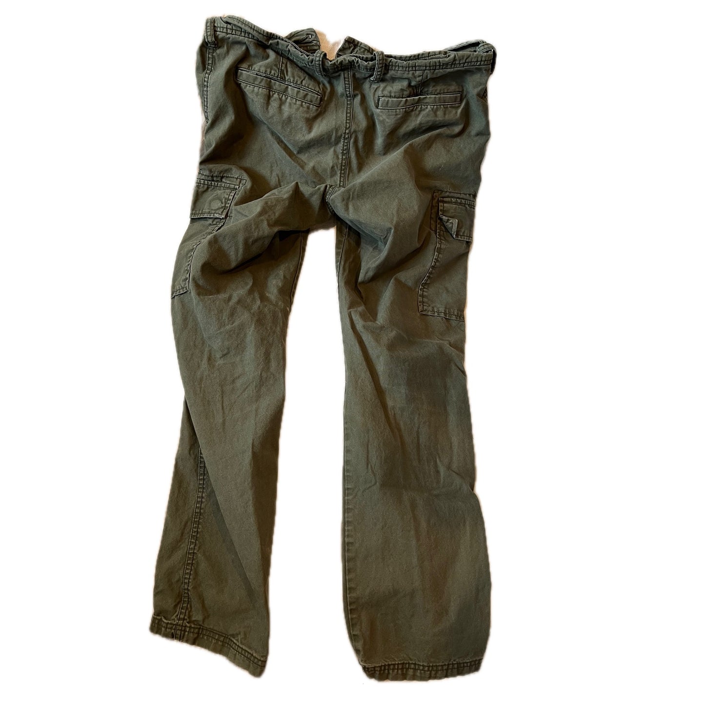 Old Navy Green Cargo Straight Fit Chino Jeans 32x34