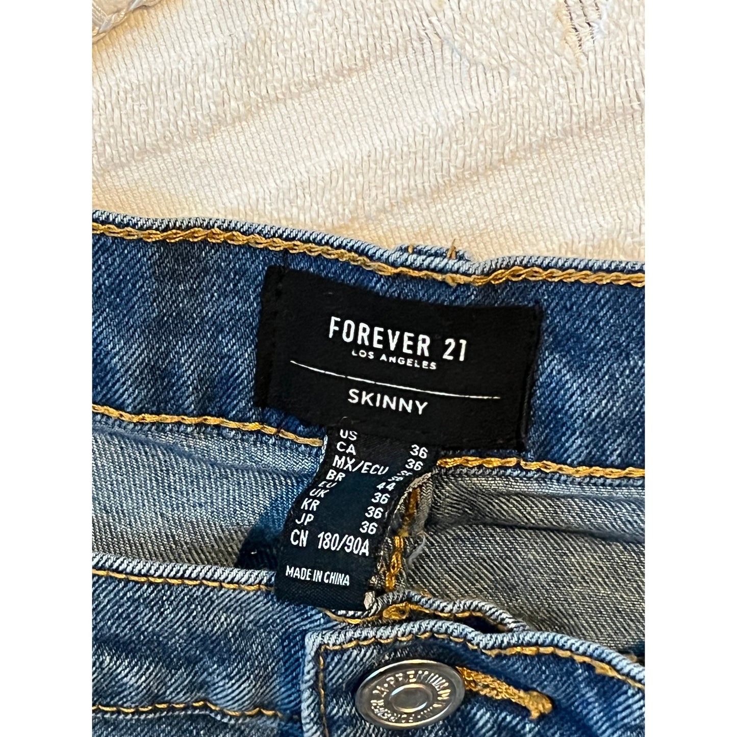 Forever 21 Jean slim Homme 36x32