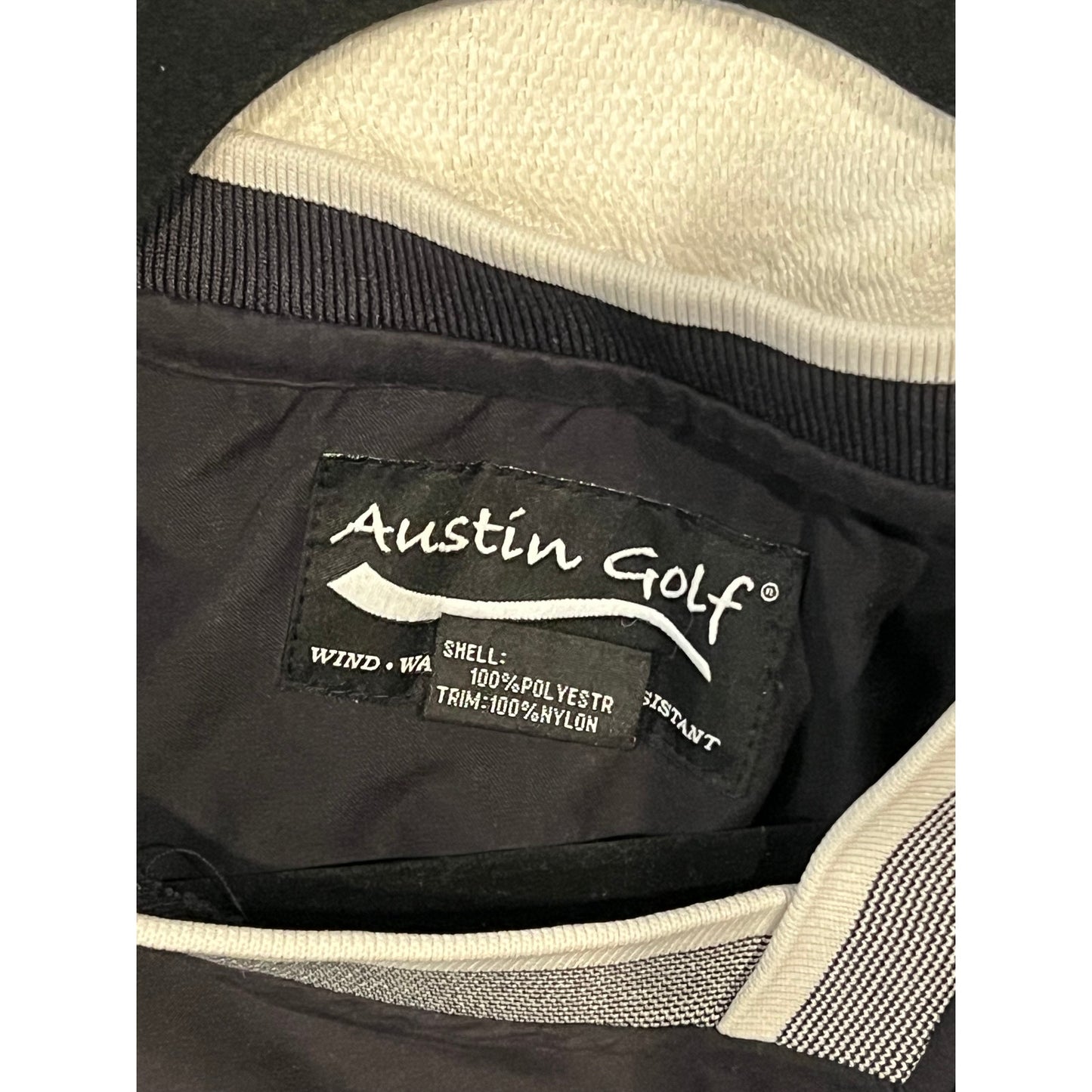 Pull noir col en V Austin Golf homme taille L
