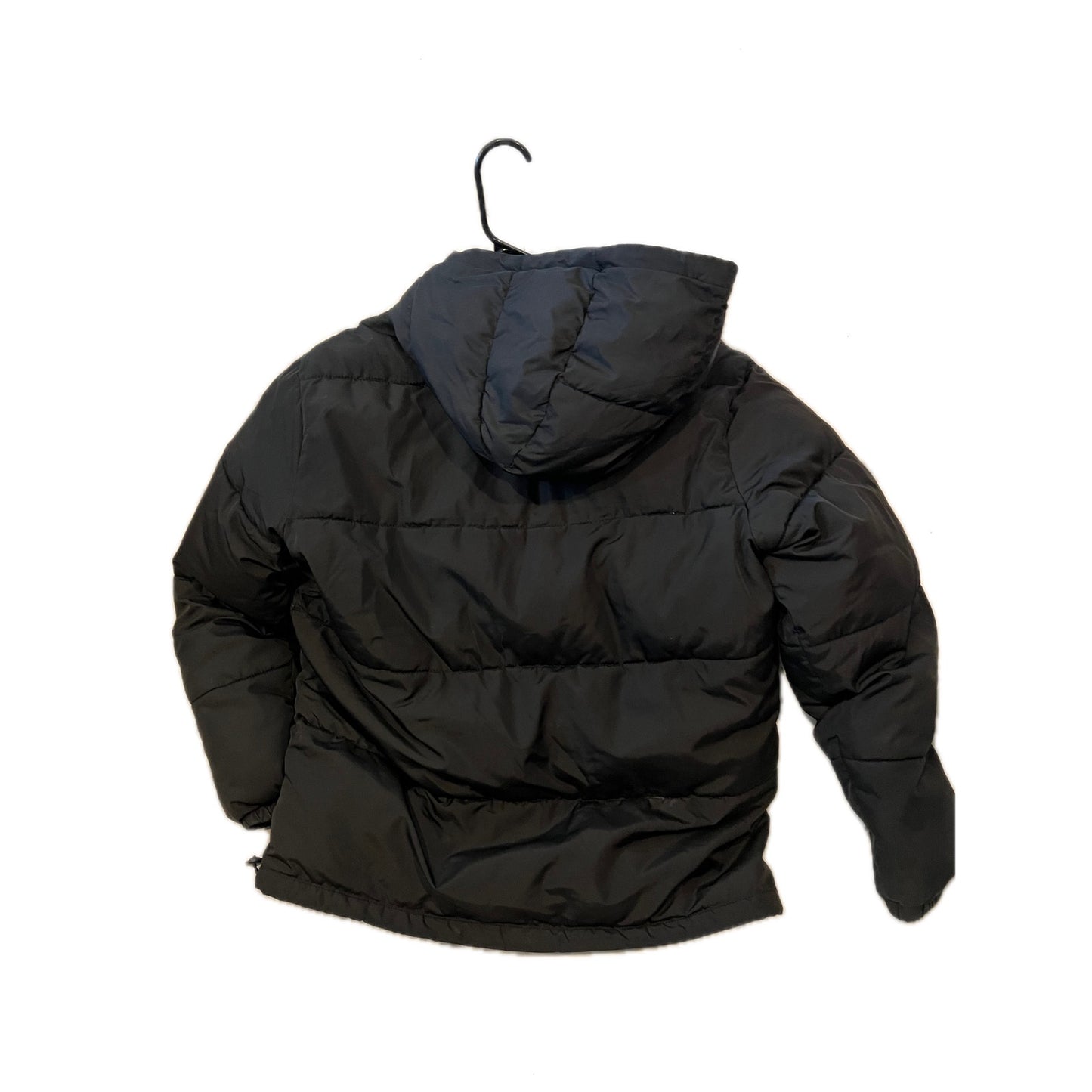 Parka hinchable con capucha negra Old Navy para hombre, talla M