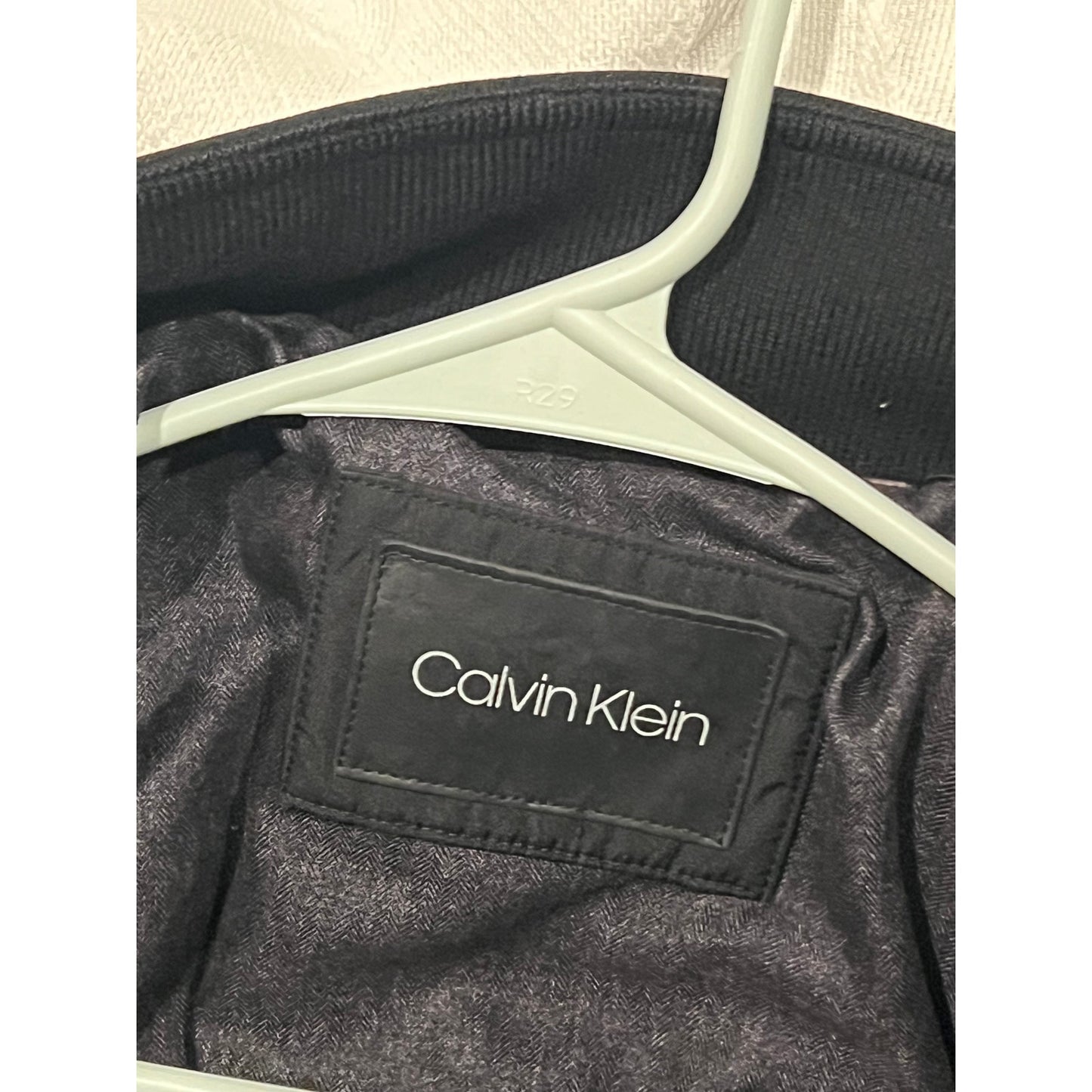 Calvin Klein Black Heavy Windbreaker Jacket Mens Large