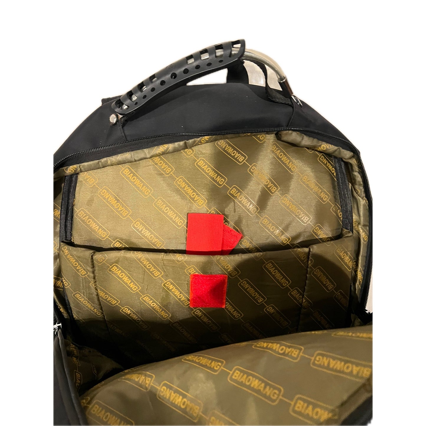 BiaoWang Laptop Backpack Black Gray
