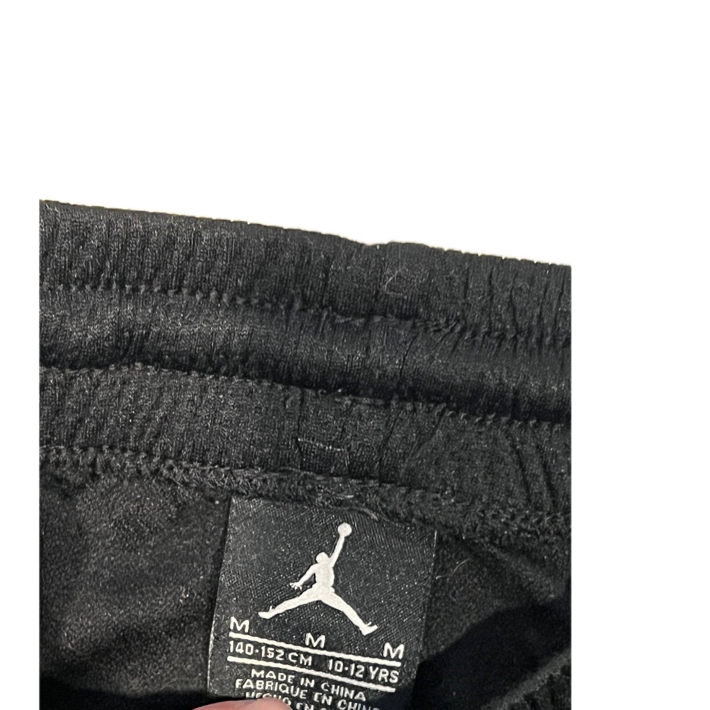 Nike Air Jordan Beige Black Basketball Shorts Boys M 10-12Yrs