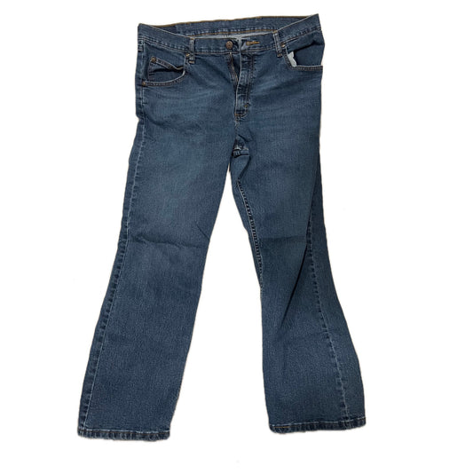 Wrangler Authentics Straight Leg Blue Jeans Mens 34x30