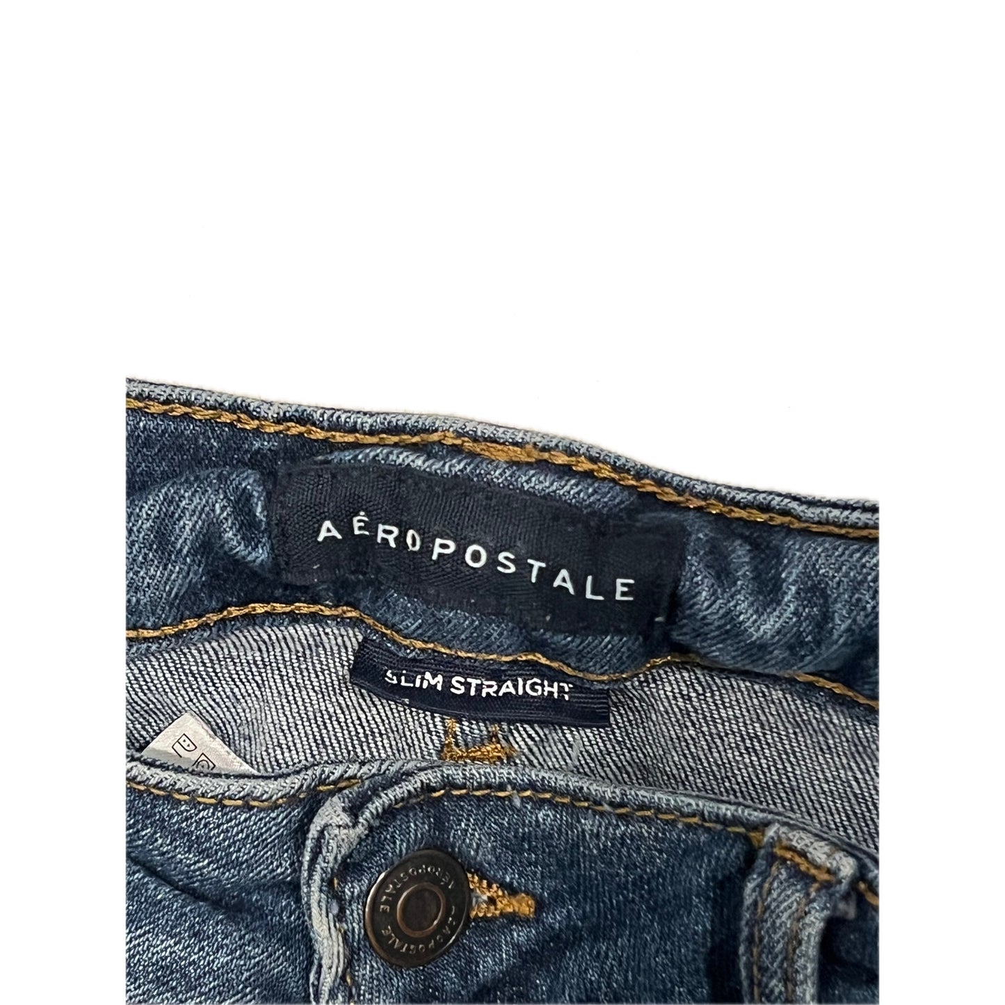 Aeropostale Slim Straight Blue Jeans Mens 32x34