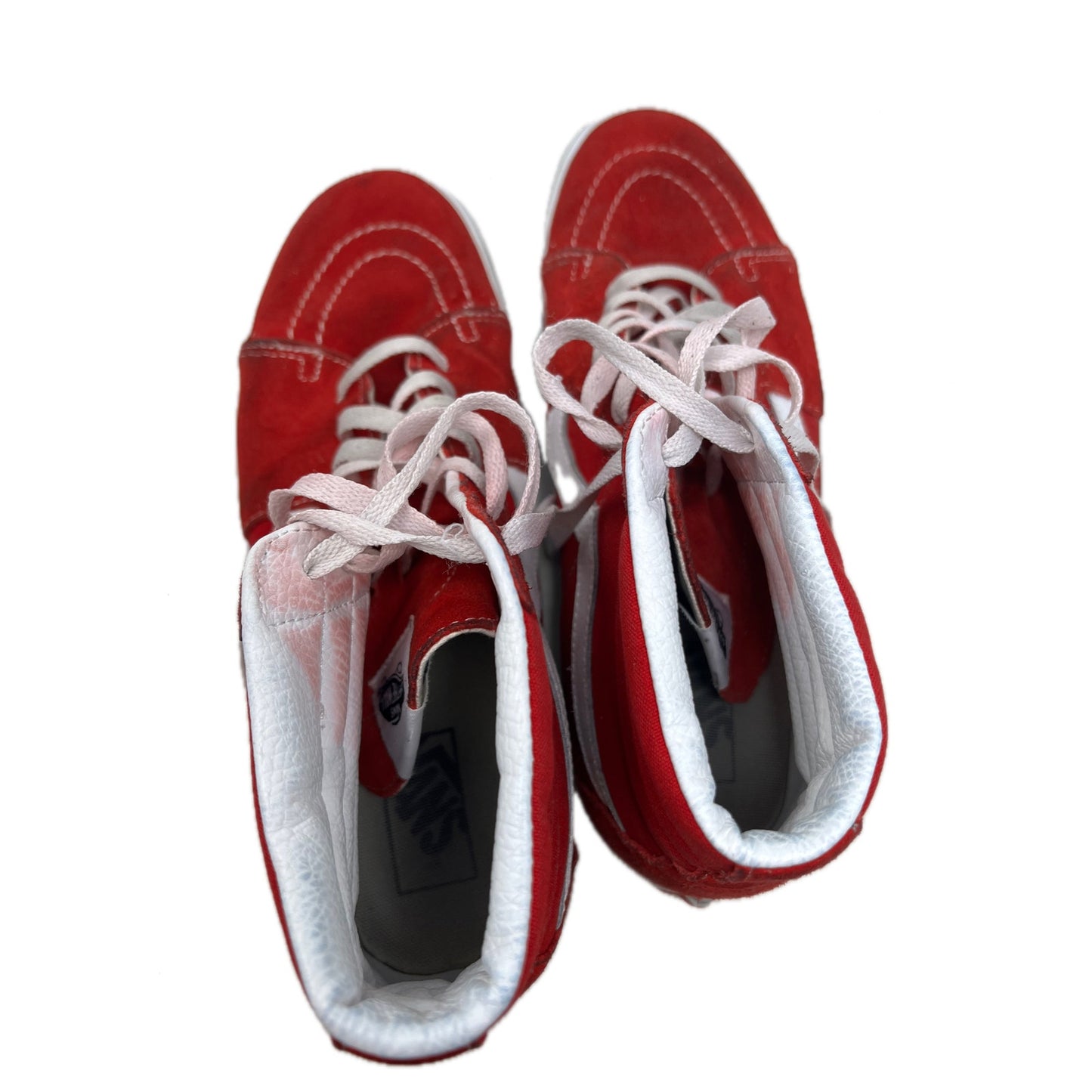 VANS High Tops Red Suede Sneakers Mens 10.5