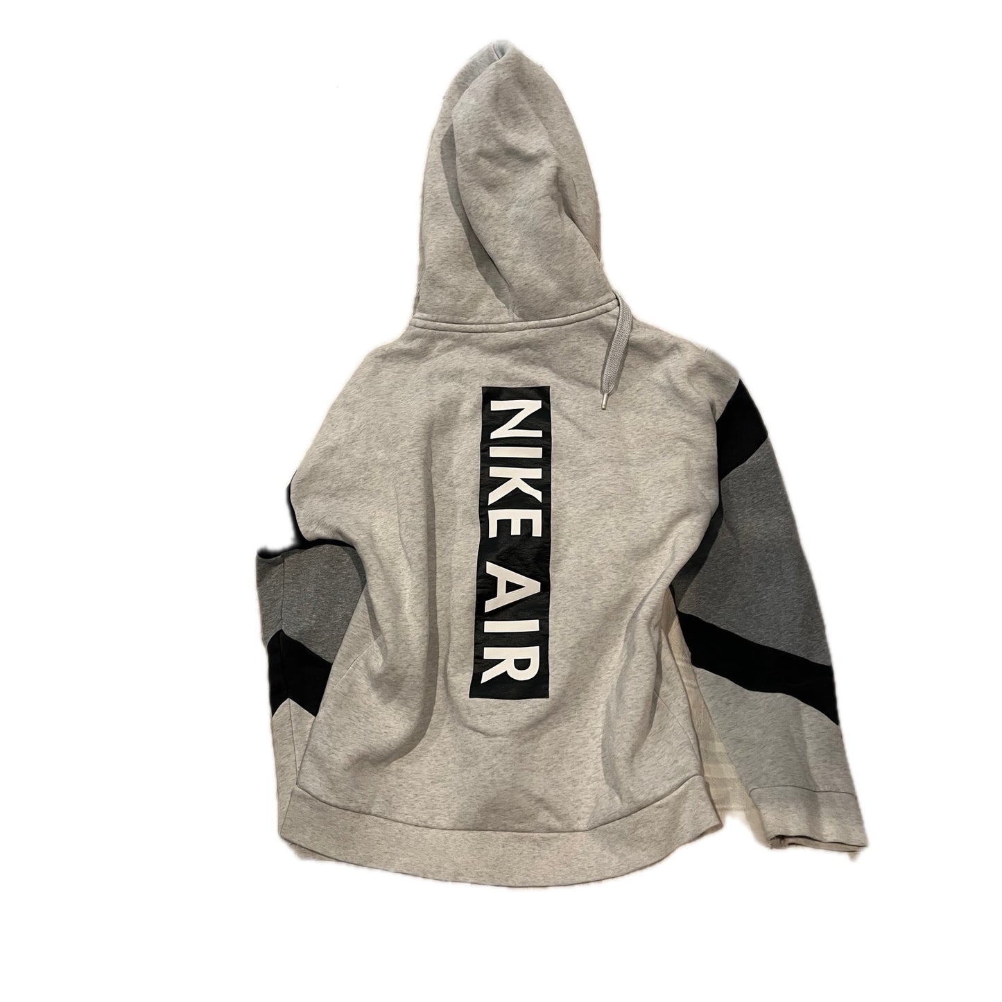 Nike Gray Black Full Zip Up Hoodie Mens Small