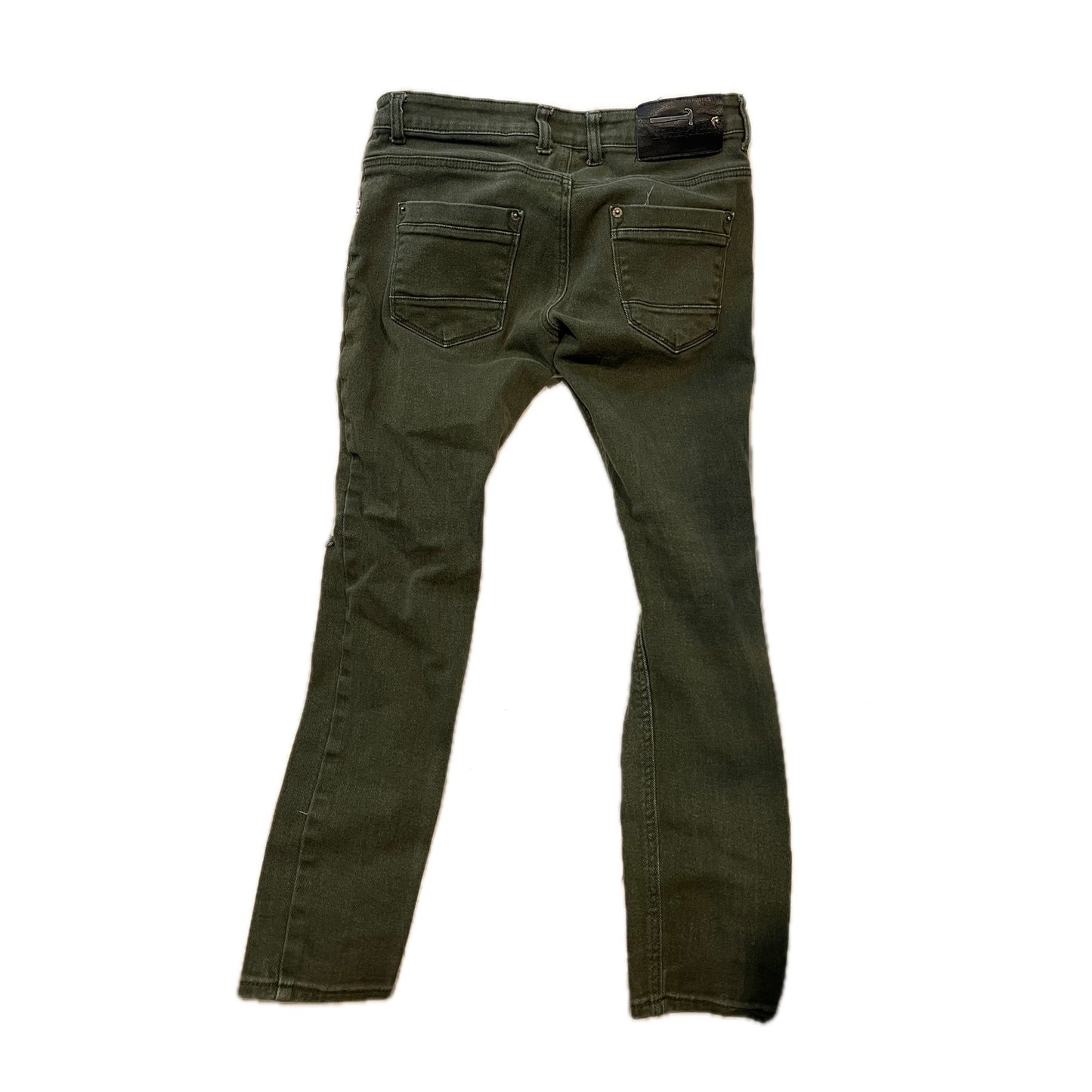Jean en denim déchiré Copper Rivet kaki homme 29x30