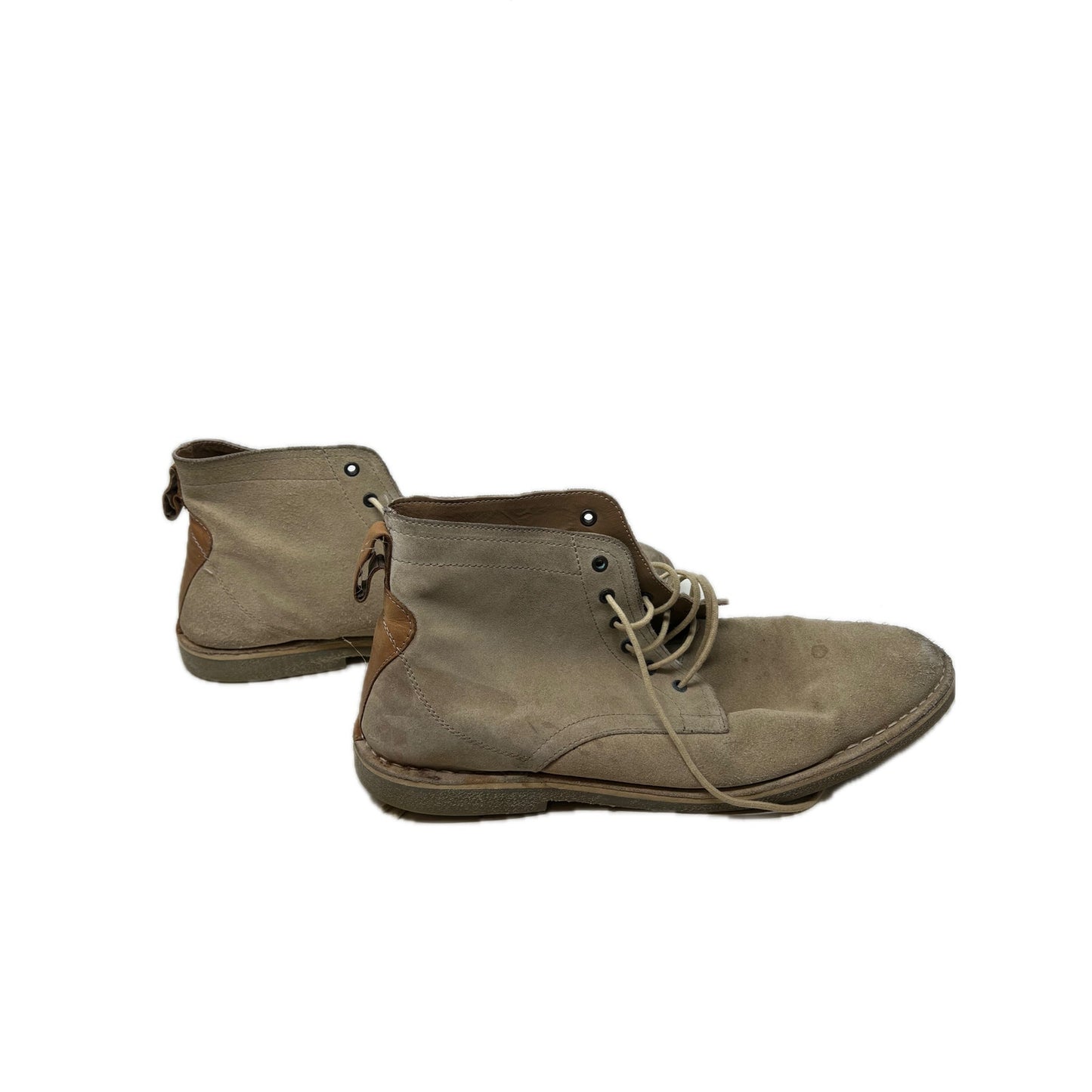 ASOS Design desert boots en daim couleur pierre avec cuir Hommes 14