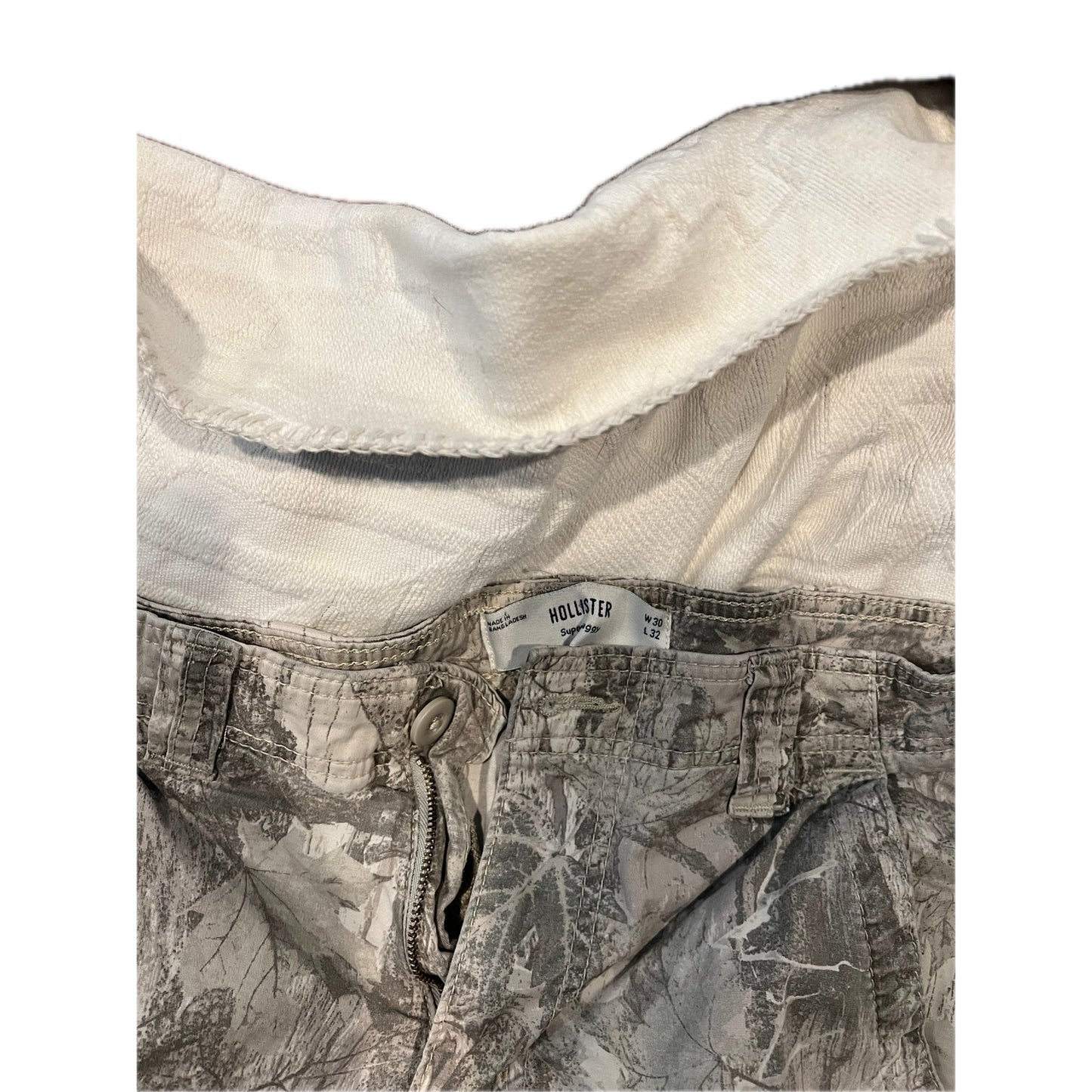 Hollister Super Rise Baggy Camo Cargo Pants Mens 30x32